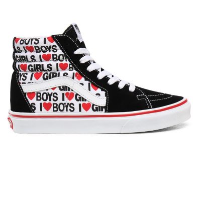 Vans I Heart Sk8-Hi - Kadın Bilekli Ayakkabı (Siyah)